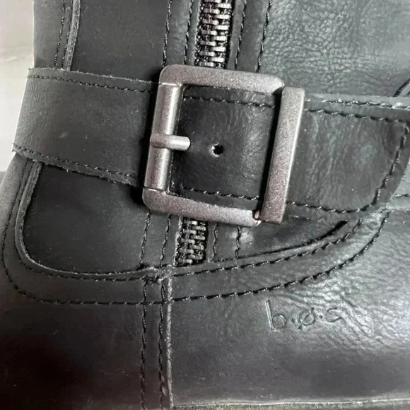 b.o.c. Men's Black Moto Boots With Buckle Size 8 - Picture 5 of 11
